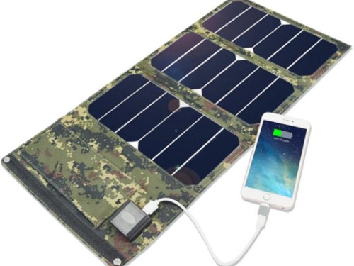 太陽能折疊包戶外旅行家用折疊便攜移動(dòng)電源太陽能手機(jī)充電器EVA太陽膜280g